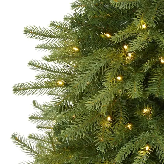 4ft. Pre-Lit Vancouver Fir Artificial Christmas Tree, Clear LED Lights {4}