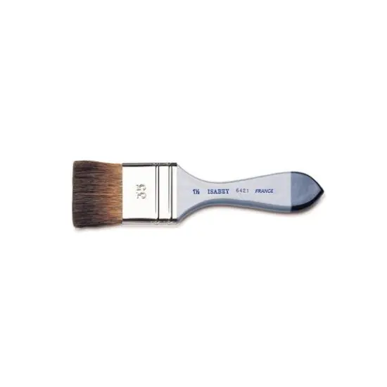 Isabey Series 6421 Squirrel Short Handle Flat Wash Brush {1}