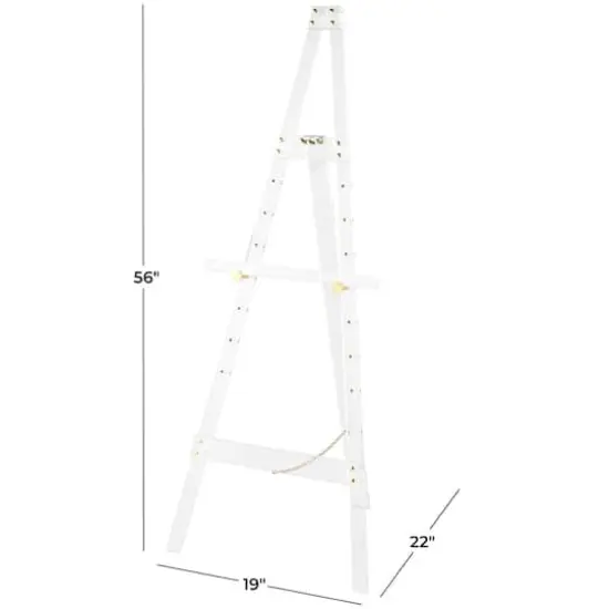 56" Clear Acrylic Plastic Adjustable 7-Tier Display Easel with Gold Metal Hardware & Chain Support {5}