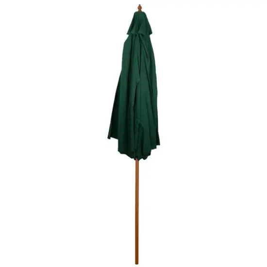 8.5ft. Outdoor Patio Market Umbrella with Wooden Pole Green {5}