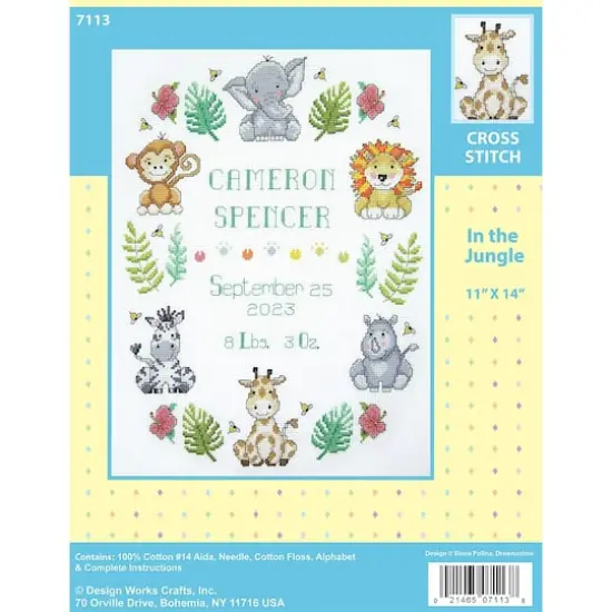 Design Works&trade; In the Jungle Counted Cross Stitch Kit {1}