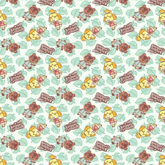 Nintendo Animal Crossing New Horizons Tom & Isabelle Nook Cotton Fabric {3}
