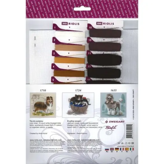 RIOLIS Dachshund Cross Stitch Kit {3}