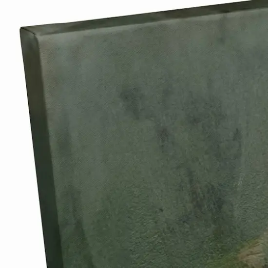 Patriotic Florals Cow II Canvas Wall Art {4}