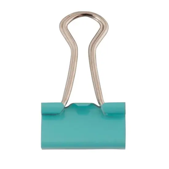 JAM Paper 3/4" Binder Clips, 25ct. Teal {4}