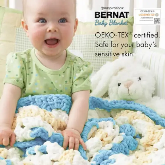 4 Pack Bernat&reg; Baby Blanket&trade; YarnLittle Teal Dove Print {4}