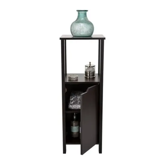 Organize It All 40" Espresso 3-Shelf Ambassador Floor Cabinet {5}