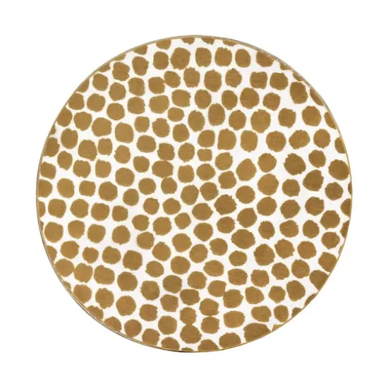 My Magic Carpet Puff Dotty Washable Rug Honey Beige {1}