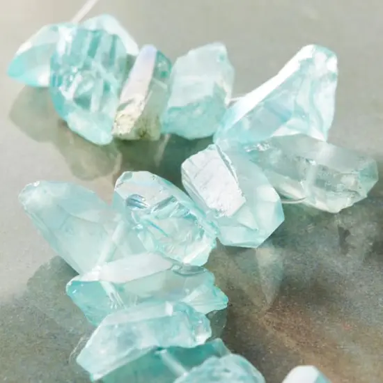 Light Blue Crystal Chunk Beads by Bead Landing&trade; {3}
