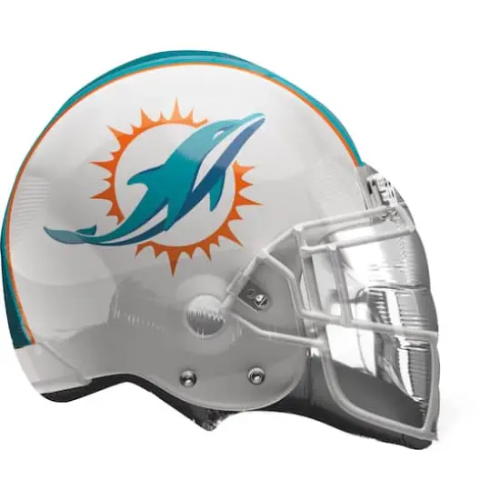 21" Miami Dolphins Helmet Foil Balloon {1}