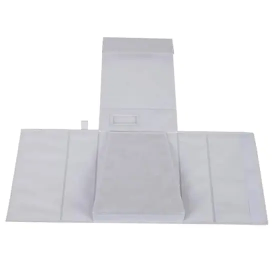 Organize It All 15" White Foldable Linen Closet Organizer {8}