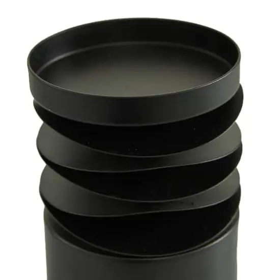 Black Metal Contemporary Candle Holder Set {4}