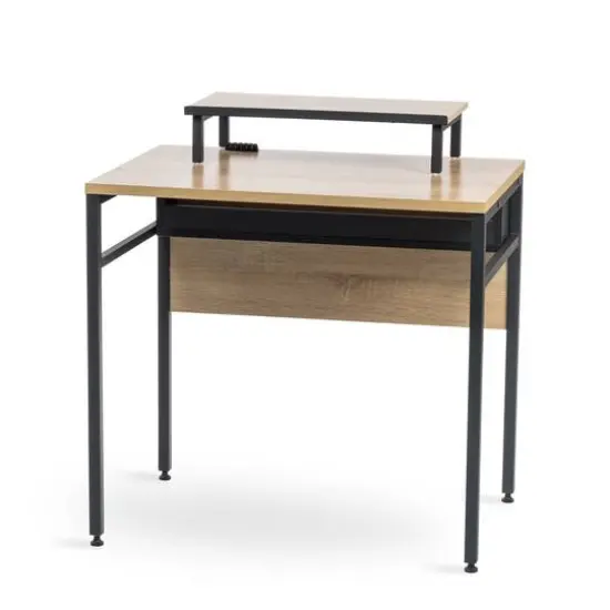 Iris&reg; Rustic Brown Computer Desk {3}