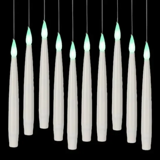 10ct. Color Changing LED Hanging White Candles with Remote by Ashland&reg; {3}