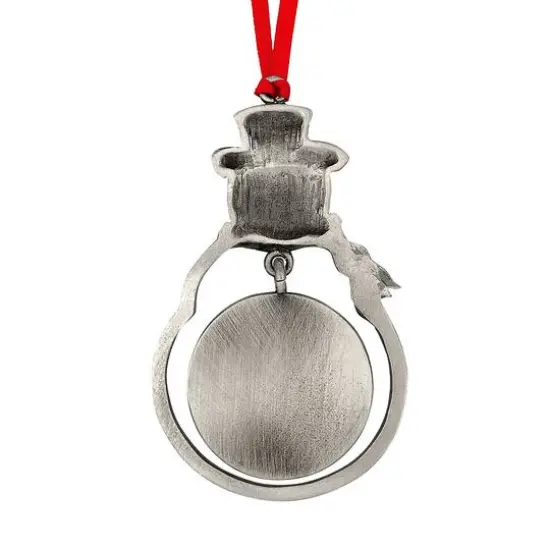 JFK Half Dollar Snowman Ornament With Colorized Snowman Coin {4}