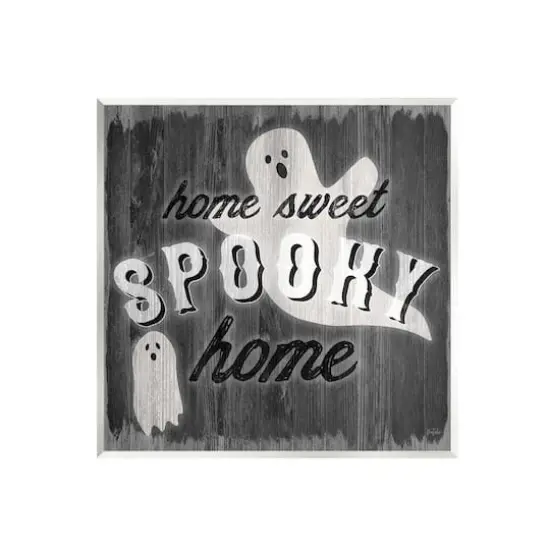 Stupell Industries Sweet Spooky Home Ghosts Sign Wall Plaque Art {1}