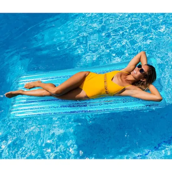 PoolCandy Aqua Glitter Deluxe Pool Raft {4}