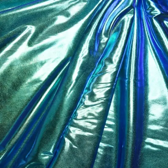 Feldman Green Chameleon Foiled Stretch Knit Fabric {5}