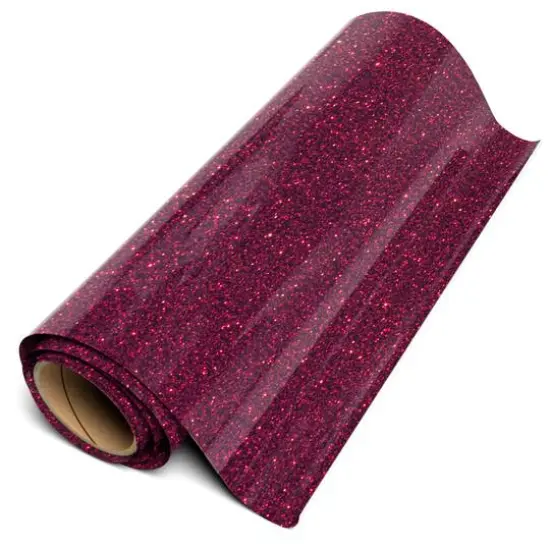 Siser&reg; Glitter Heat Transfer Vinyl, 5yd. Burgundy {1}
