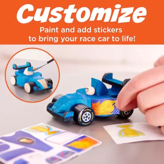Creativity for Kids&reg; Buildeez!&trade; Blaze Race Car Wooden Model Set {5}