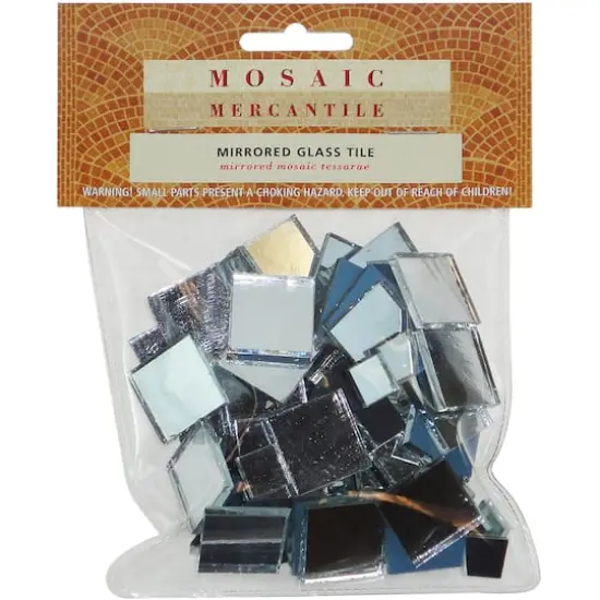 Mosaic Mercantile Square Mirrored Glass Tiles, 100ct. {1}