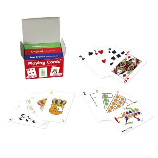 Junior Learning&reg; Animal, Original and 10-Frame Playing Cards {1}
