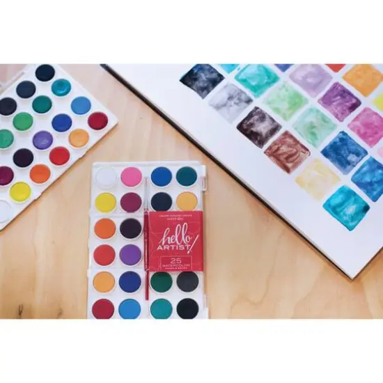 Hello, Artist!&reg; 24-Color Watercolor Cake with Brush Set {4}