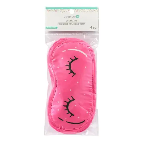 7" Pink Eye Masks, 4ct. by Celebrate It&trade; {4}