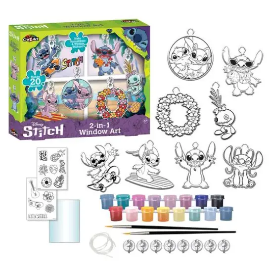 Cra-Z-Art&reg; Disney&reg; Stitch 2-in-1 Window Art Kit {1}