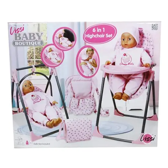 Lissi Baby Doll 6-in-1 Convertible Highchair Play Set {1}