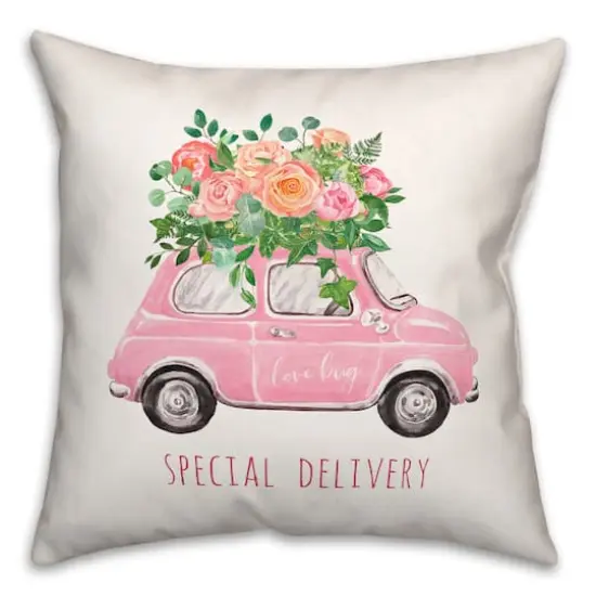 Special Delivery Love Bug Throw Pillow {1}