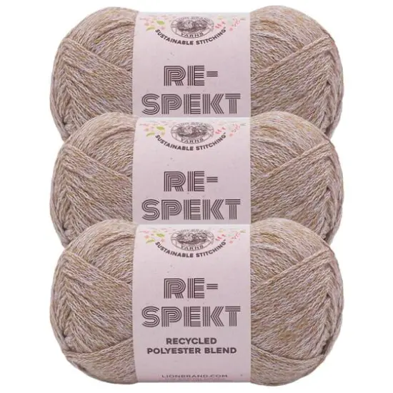 3 Pack Lion Brand&reg; Re-Spekt Yarn Straw {2}