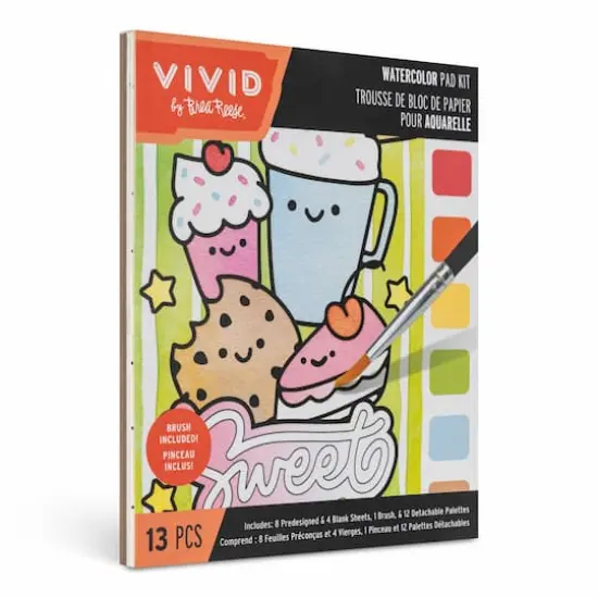 VIVID by Brea Reese&reg; Kawaii Watercolor Pad Kit {8}