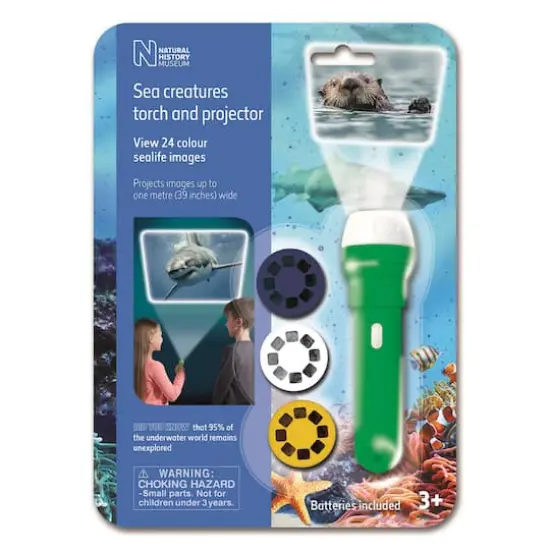 Brainstorm Toys Natural History Museum Sea Creatures Flashlight & Projector {1}