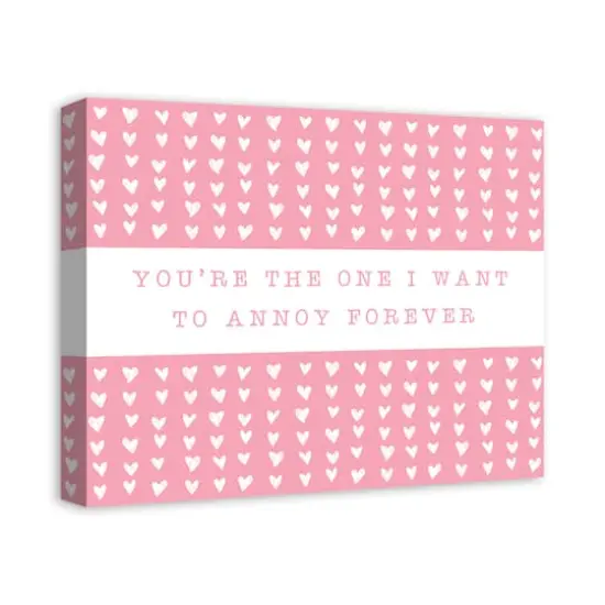 One Annoy Forever Pink Canvas Wall Art {3}