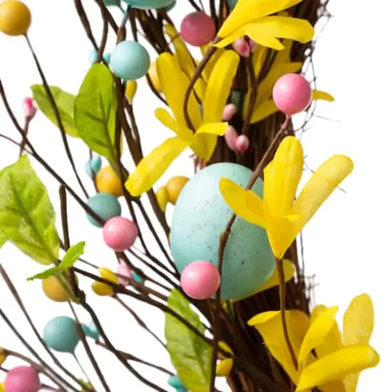 Glitzhome&reg; 22" Easter Egg Wreath {8}