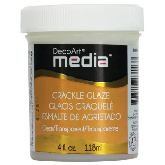 DecoArt&reg; Media&trade; Clear Crackle Glaze {3}