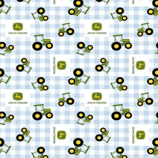 John Deere&reg; Nursery Plaid Cotton Fabric {1}