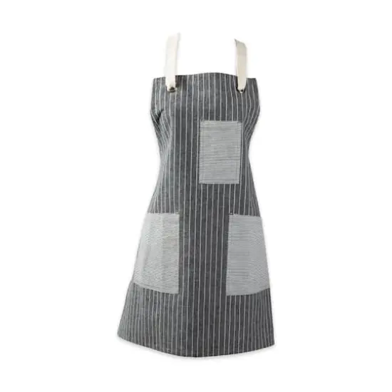 DII&reg; Gray Fresh Stripe Pantry Apron {1}