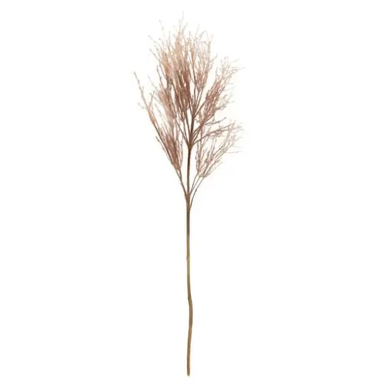 35" Flocked Fountain Grass Artificial Fall Harvest Spray {1}