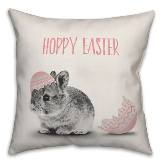 Hoppy Easter Throw Pillow {1}