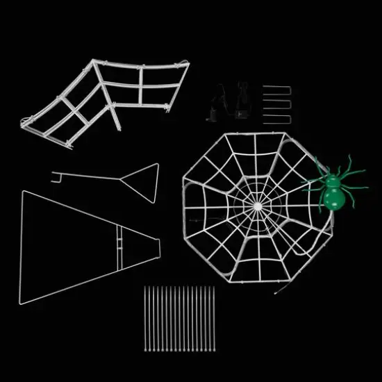 Mr. Halloween 4ft. Outdoor Animated Spider Web {9}