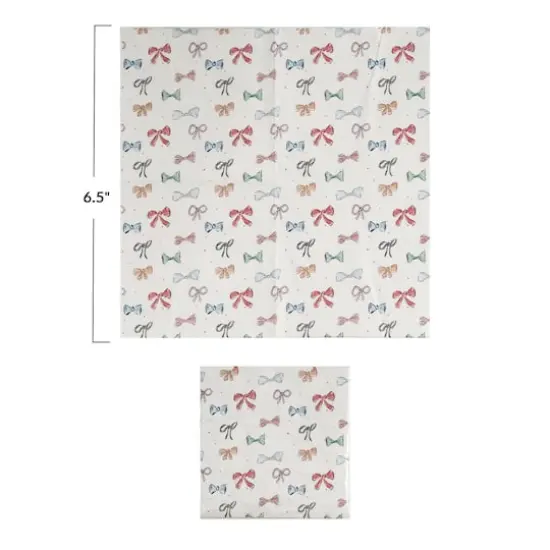 Hello Honey&reg; Holiday Bows Square Paper Beverage Napkins, 50ct. {4}