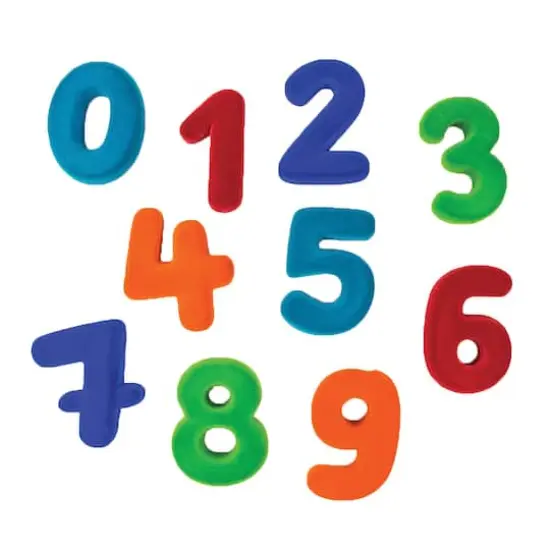 Rubbabu Bright Squishy Magnetic Numeral Set {1}