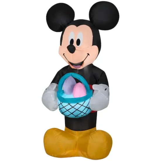 3.5ft. Airblown&reg; Inflatable Mickey with Easter Basket {1}