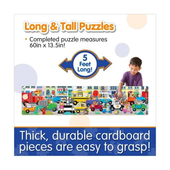 Long & Tall Puzzle - Traffic Jam: 50+ Pcs {6}