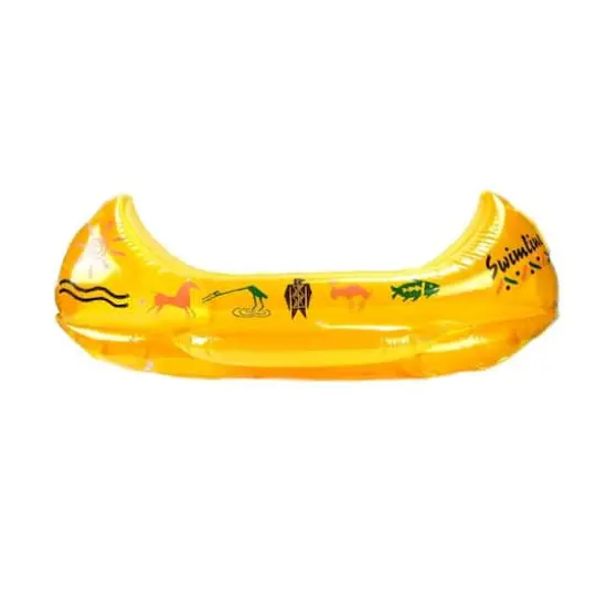 Swimline 4ft. Inflatable Canoe Swimming Pool Float {1}