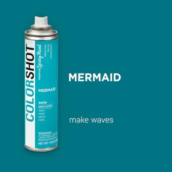COLORSHOT&reg; Premium Satin Spray Paint Mermaid {4}