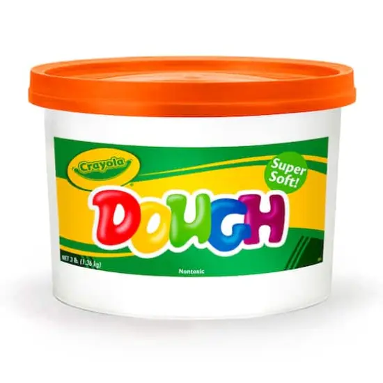 Crayola® 3lb. Super Soft Modeling Dough Bucket, 2ct. Orange {3}