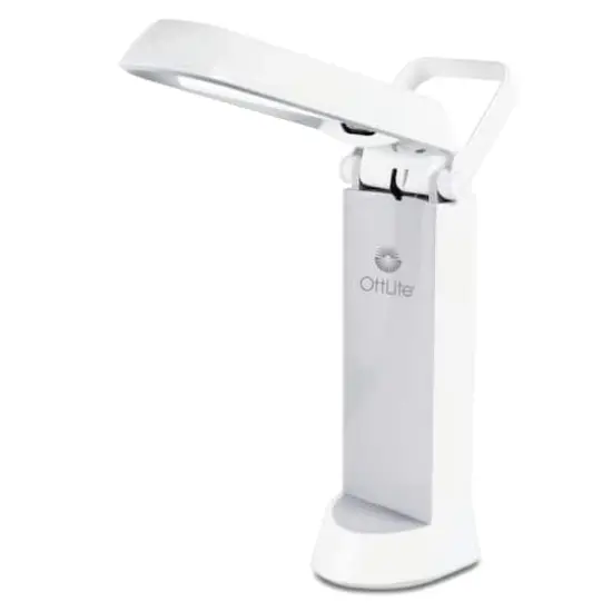 OttLite 13w White Folding Task Lamp {1}